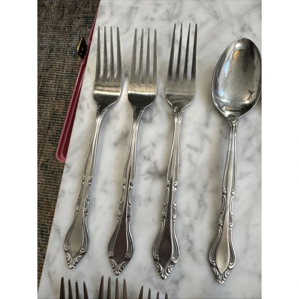 Stanley‎ Roberts Rogers Co Stainless Korea Auberge 3 Piece Place Setting (15)